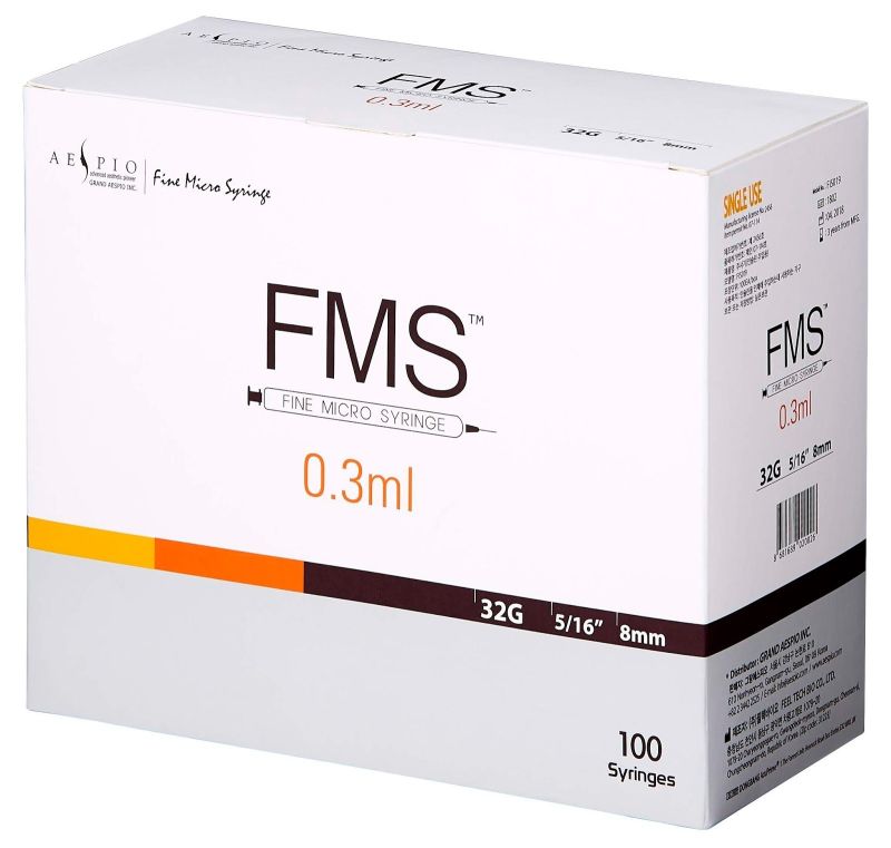 FMS-32G-Fine-Micro-Syringe-0.3ml-8mm-box-of-100