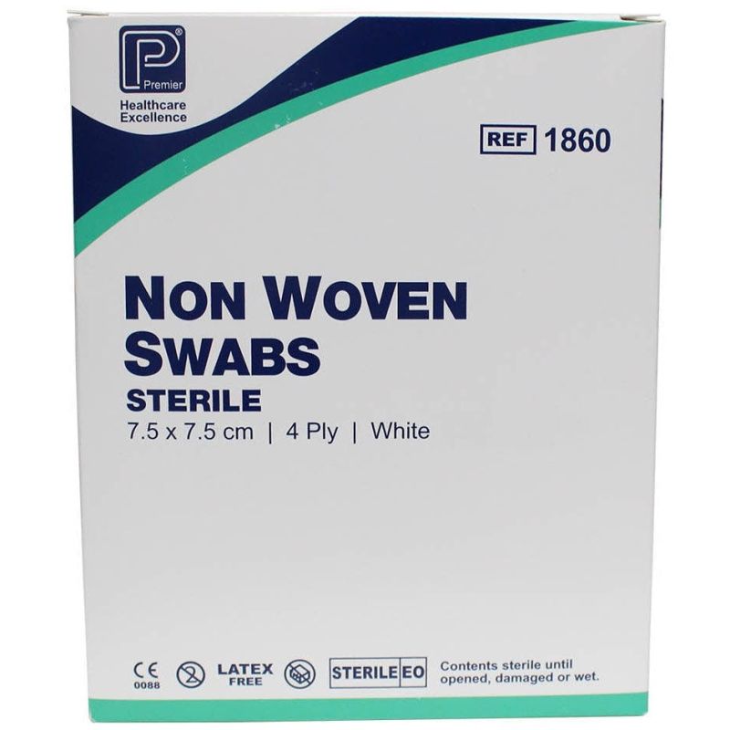  Sterile Gauze Swabs 7.5x7.5cm 4PLY (200)